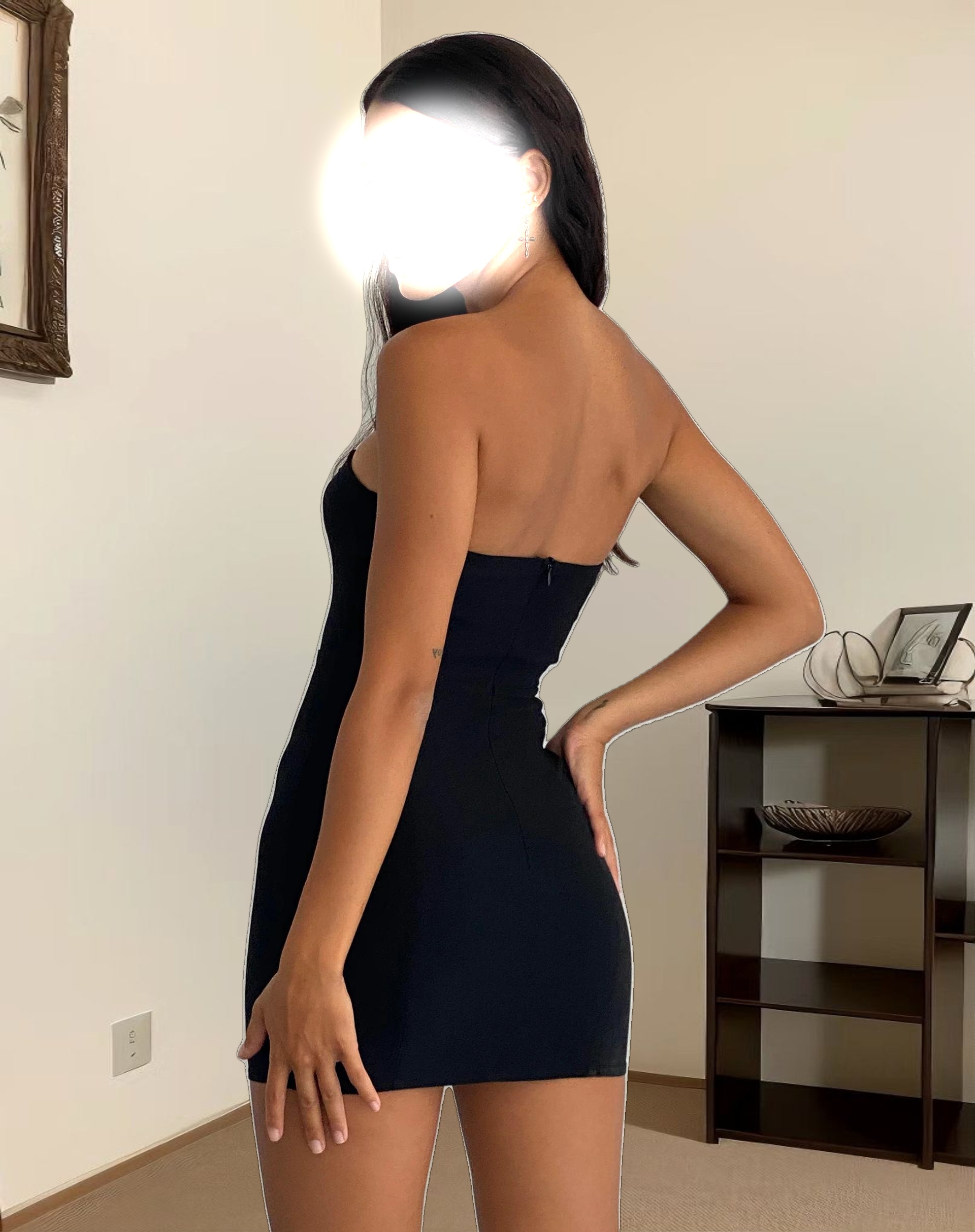 Novara Mini Dress in Black