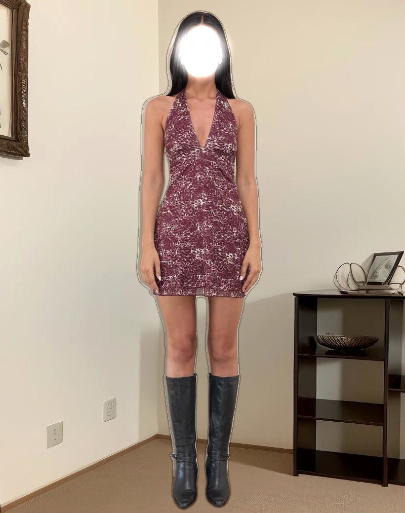 Codami Mini Dress in Abstract Leo Spot