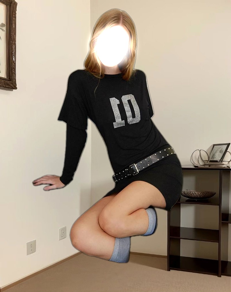 Jionni Sweater Dress in Hotfix Black