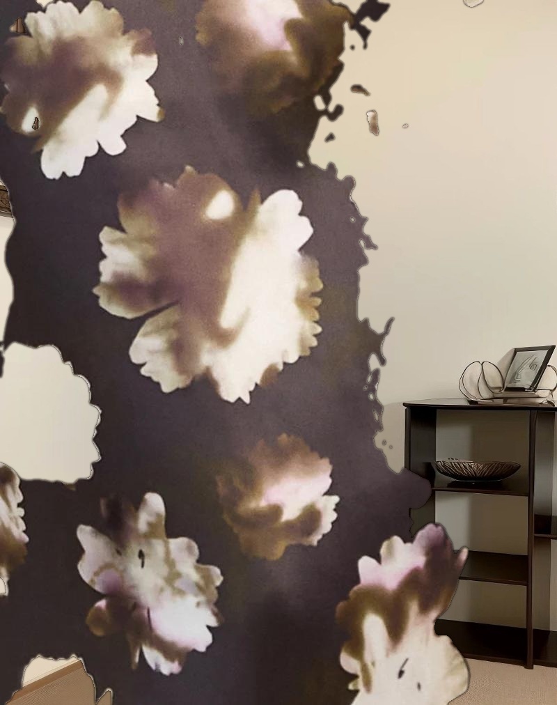 Kafka Maxi Dress in Brown Floral Print