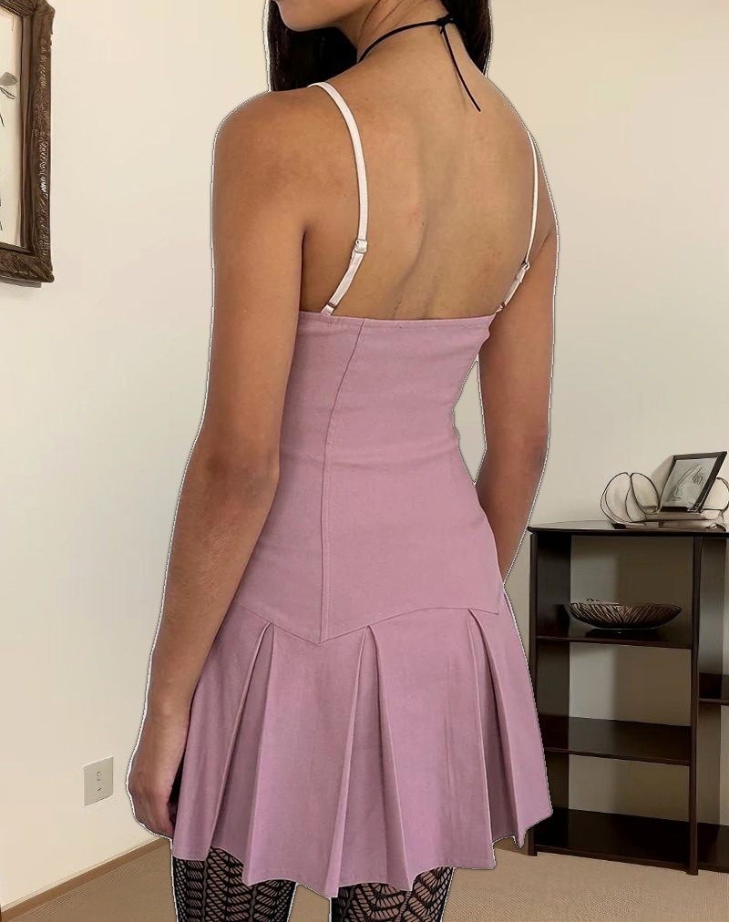 Shirina Dress in Tailoring Dusky Pink