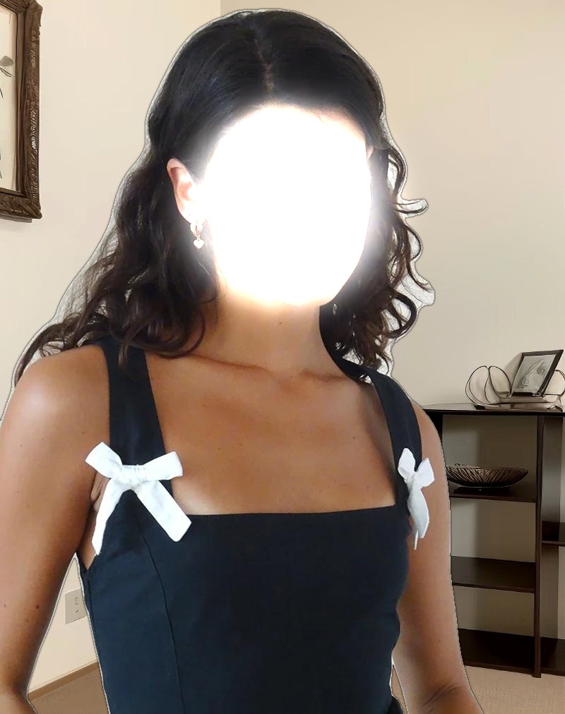 Clesiel Midi Dress in Tap Shoe with Off White Bows