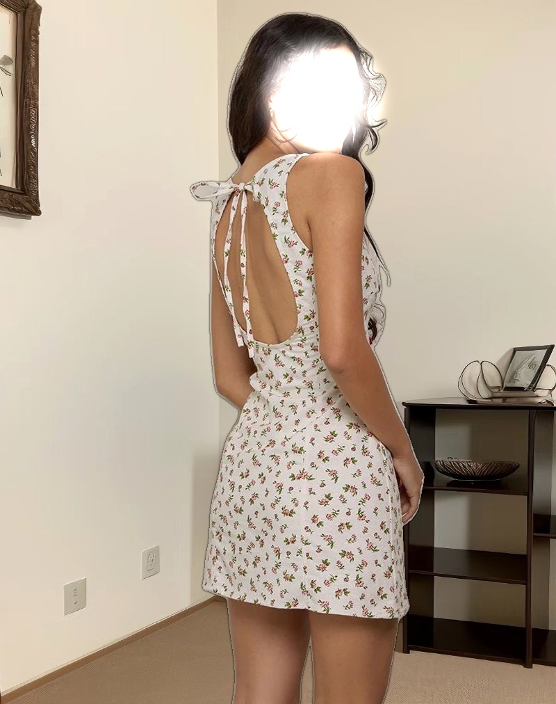 Ayana Mini Dress in Pretty Dainty Flower