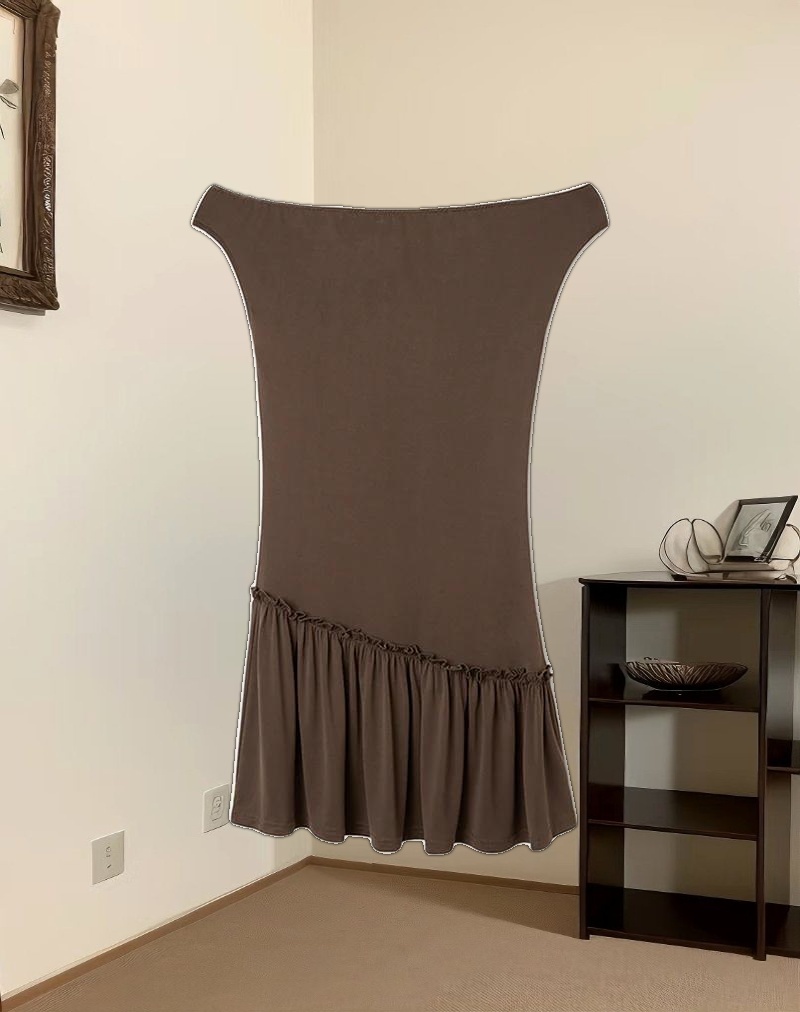Ciro Mini Dress in Chocolate