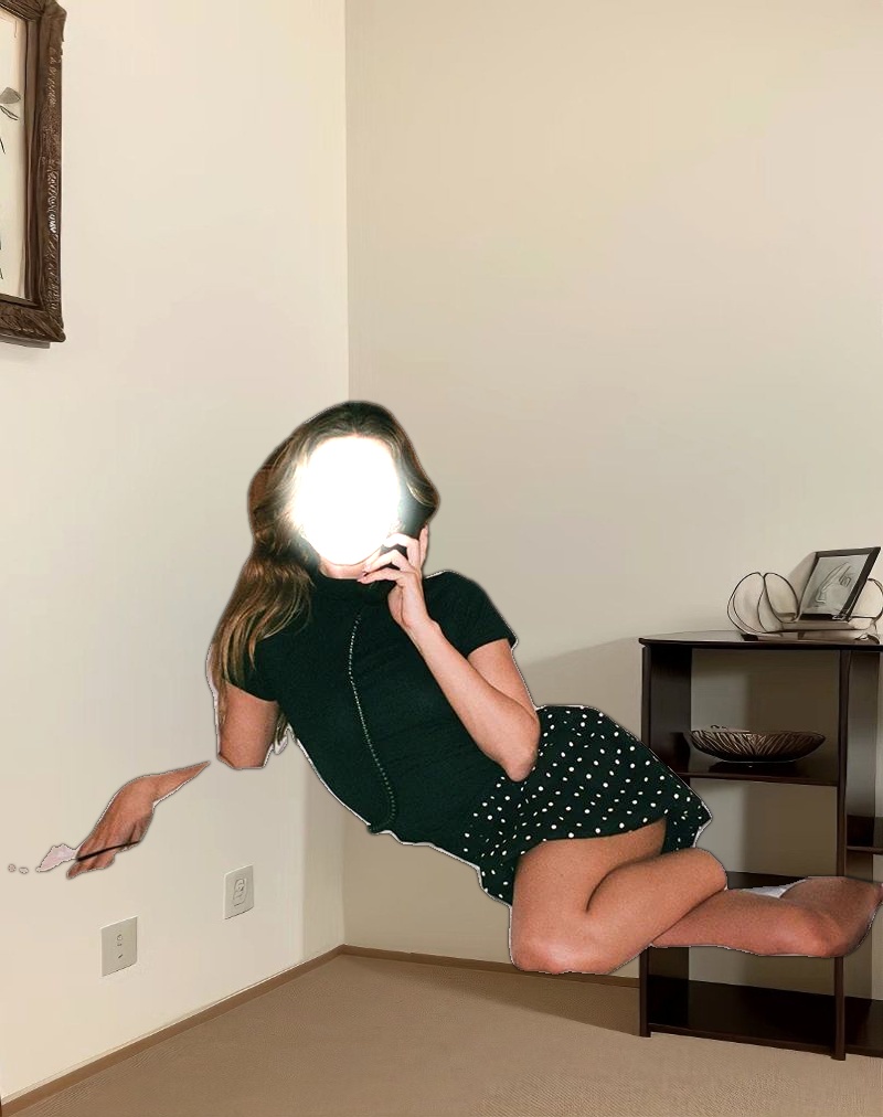 Sherida Bubble Mini Dress in Black Basic Polka