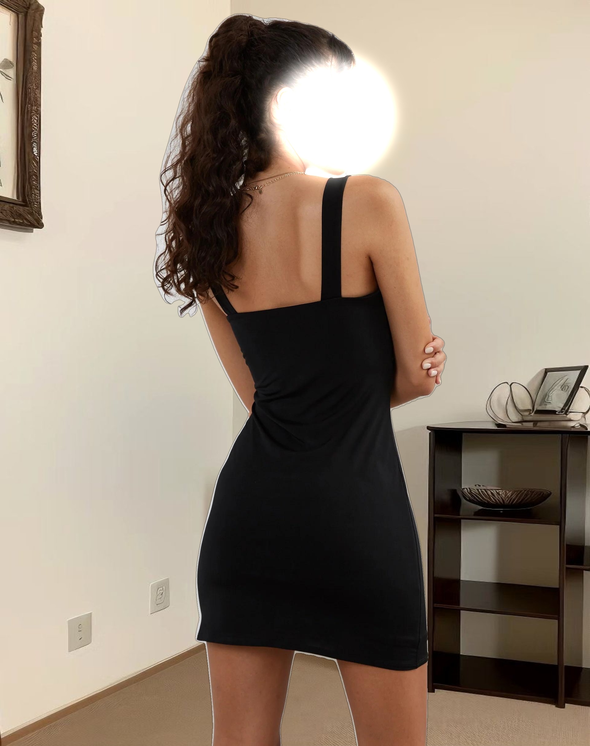 Shadi Mini Dress in Black