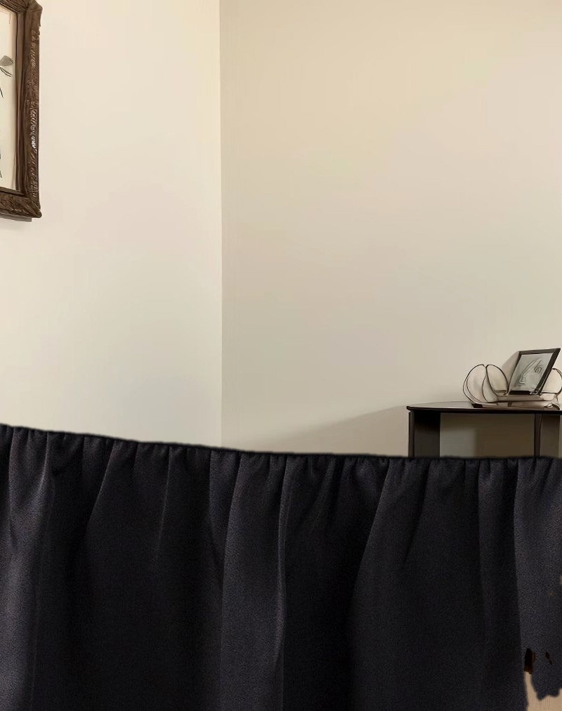 Distia Plunge Puff Mini Dress in Black