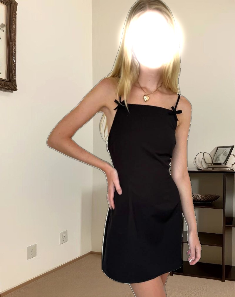 Aketi Mini Dress in Black