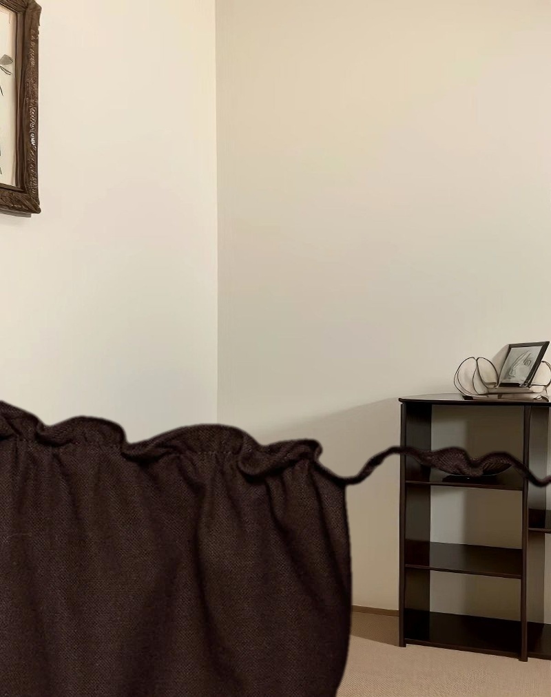 Mailina Linen Button Up Mini Dress in Chocolate Brown