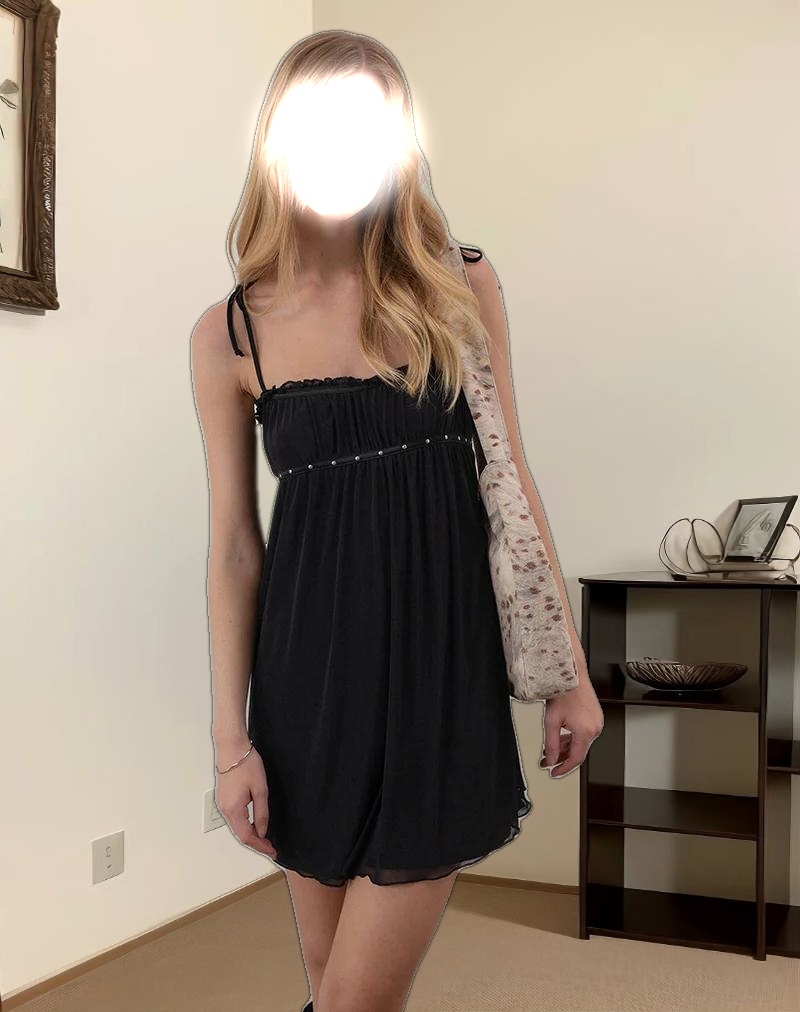 Damiera Mini Dress in Black