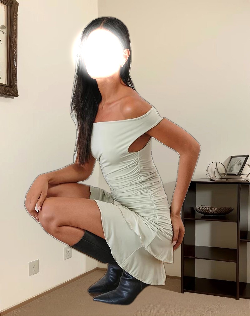 Luella Ruffle Mini Dress in Slinky Sage