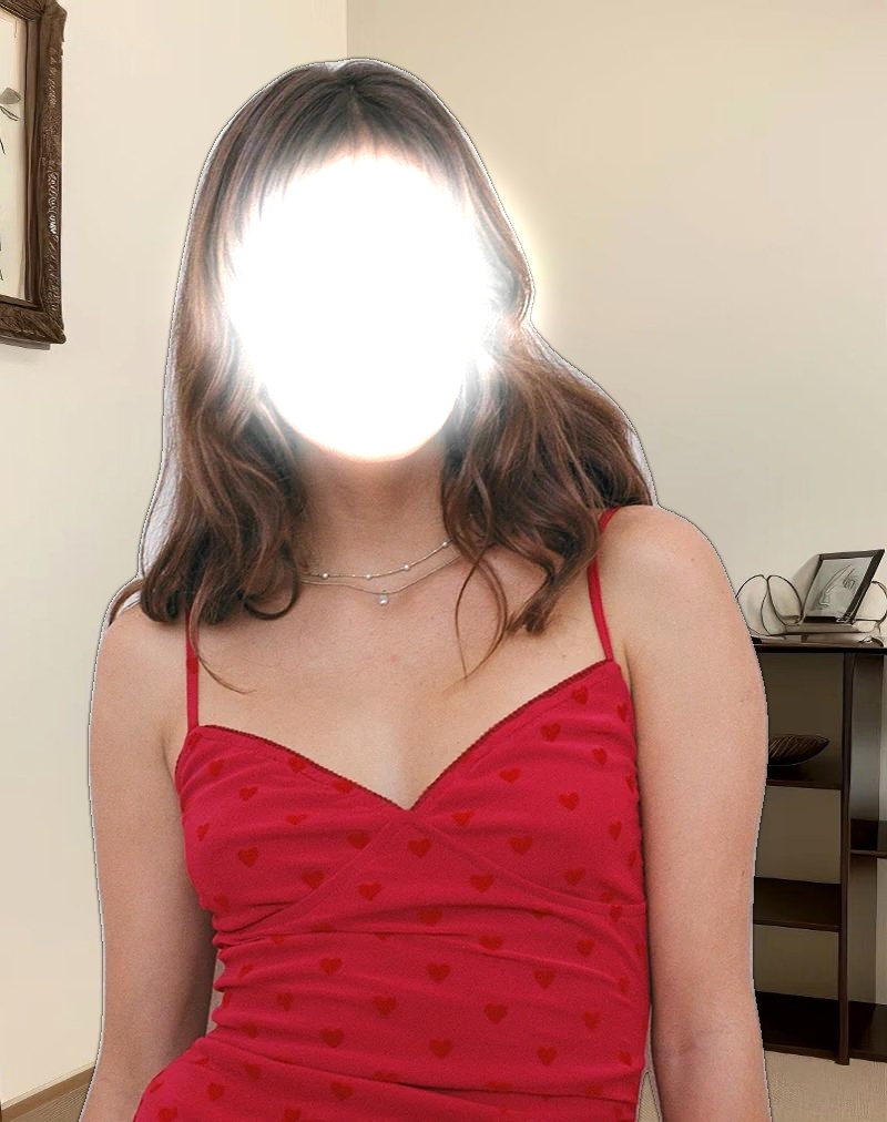 Micaya Mini Dress in Red Heart Flocked Mesh