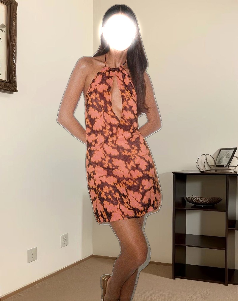 Veslina Mini Dress in Furnishing Floral