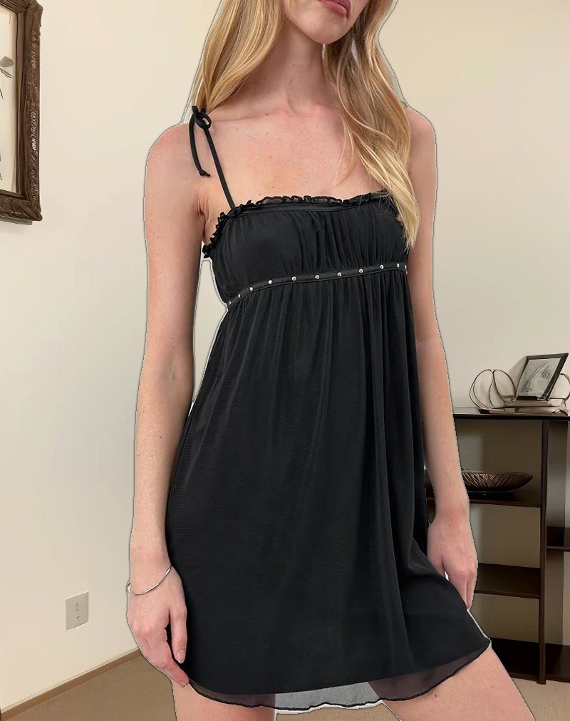 Damiera Mini Dress in Black