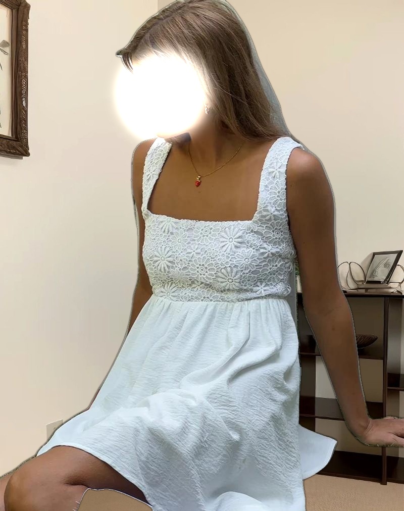 Liselotte Mini Dress in Ivory