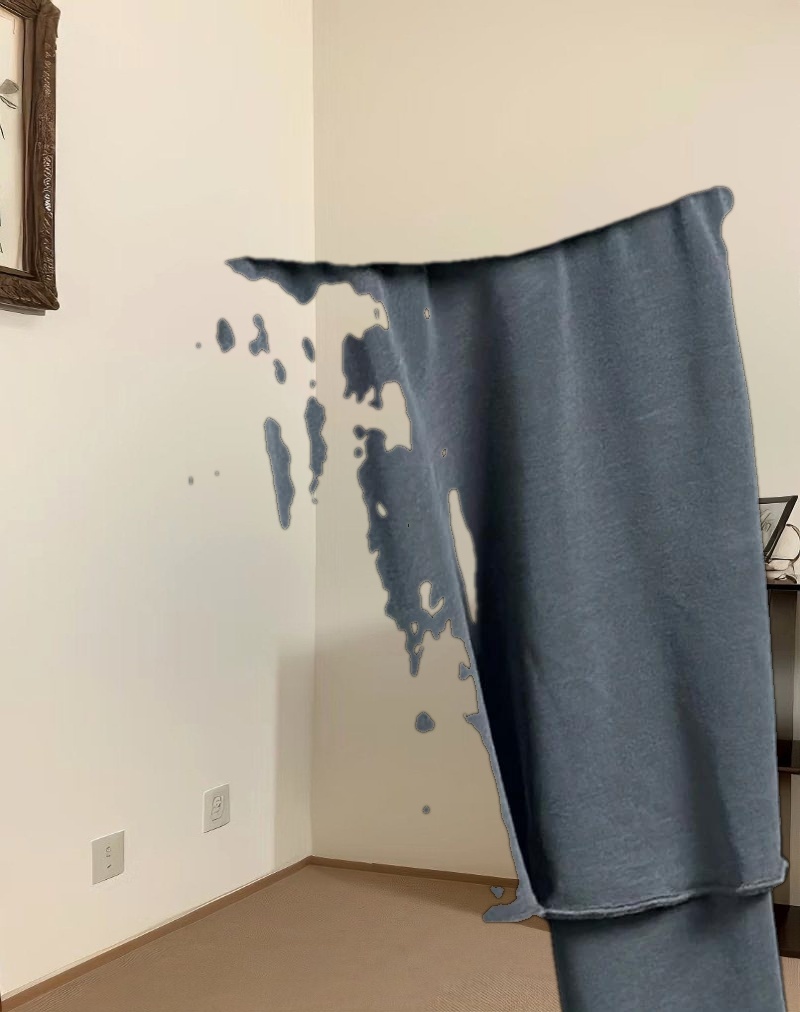 Lalana Boxy Mini Dress in Cupro Grey