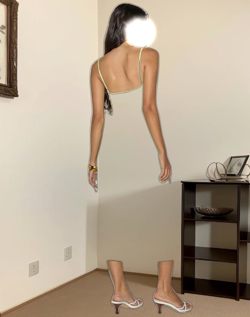 Sastra Midi Dress in Retro Paisley Lime