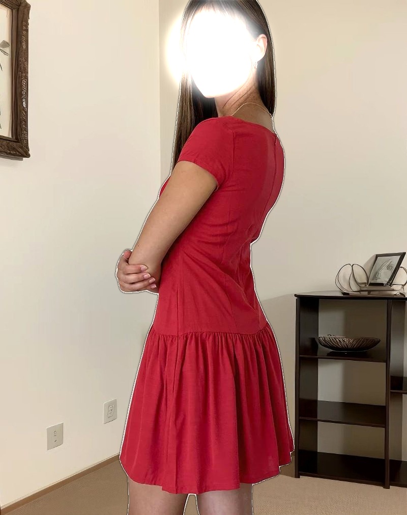 Ohayo Mini Dress in Adrenaline Red