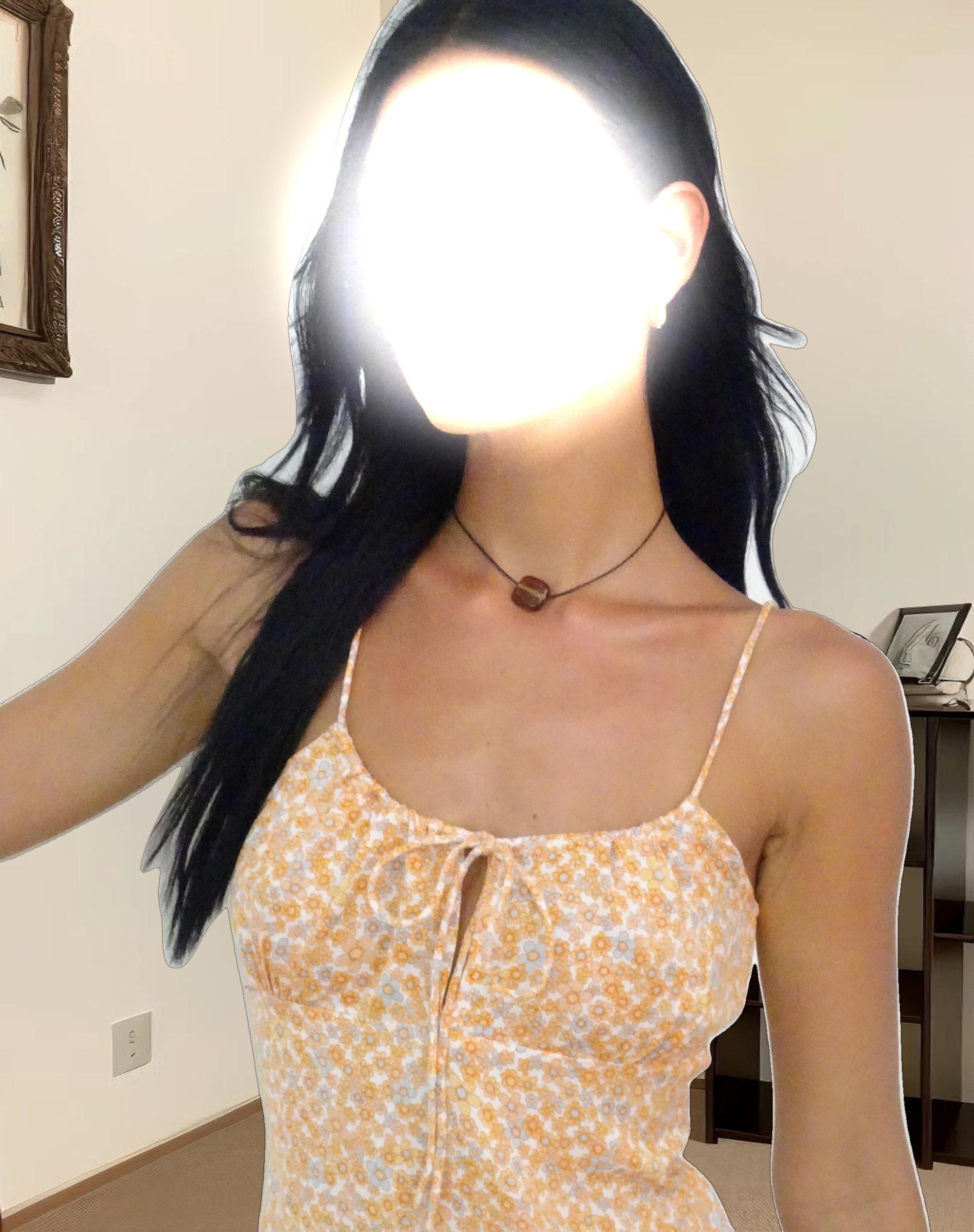 Cessilie Midi Dress in Flower Garden Yellow