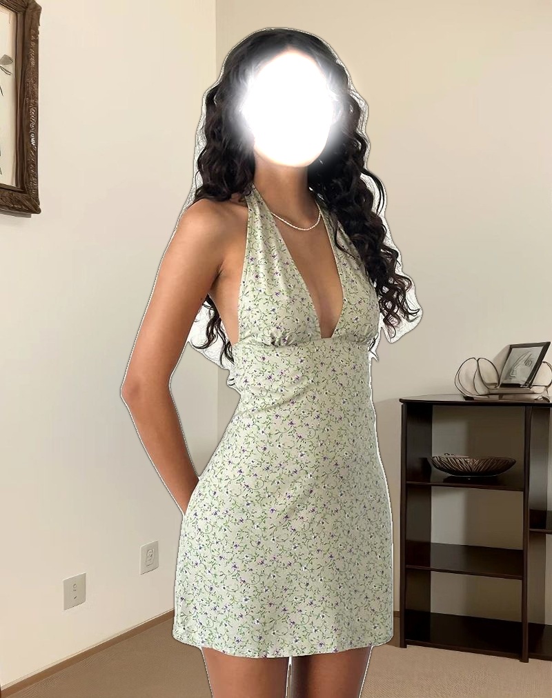 Leana Mini Dress in Parma Violet