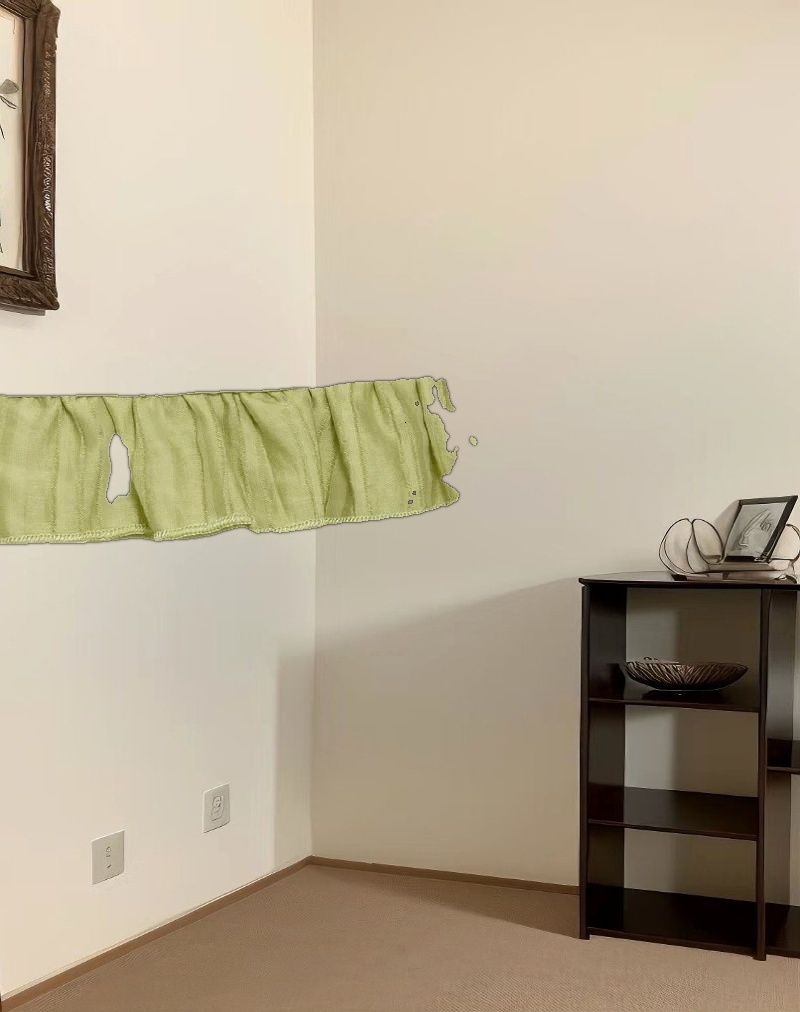 Lorena Mini Dress in Chiffon Stripe Green