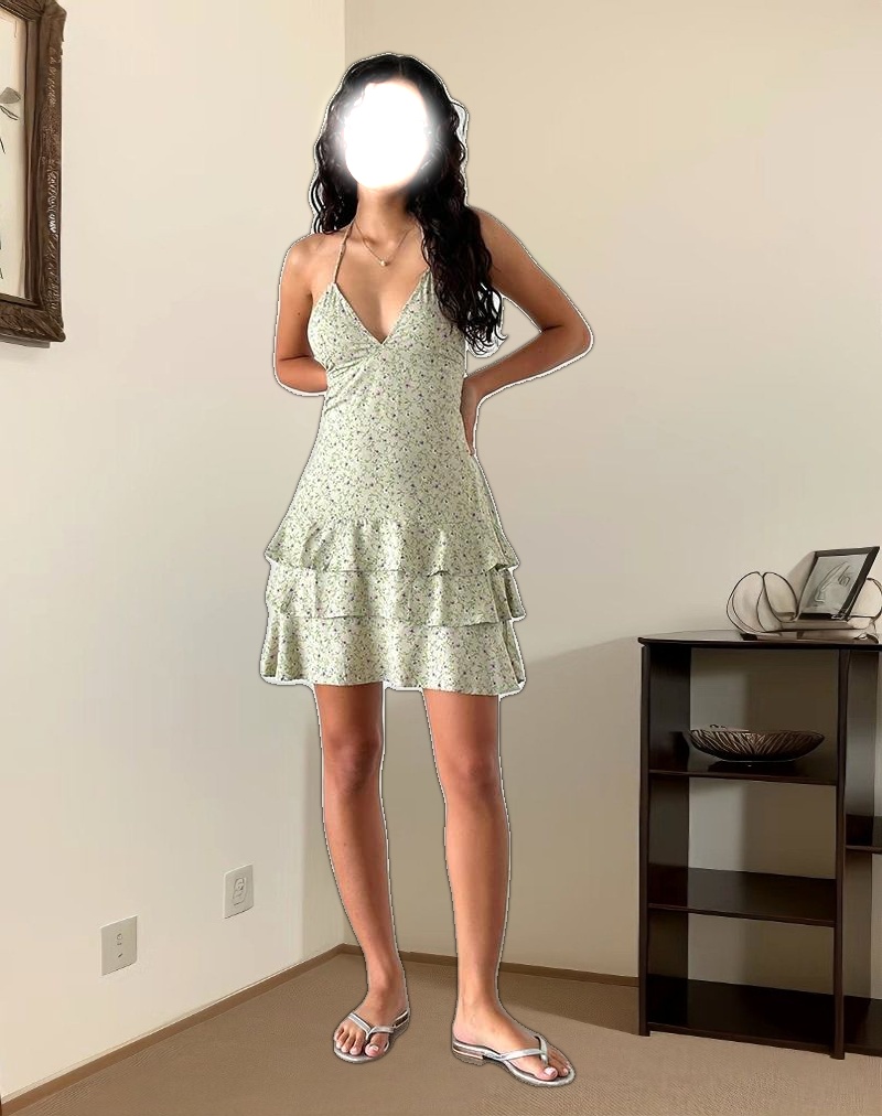 Nenita Mini Dress in Parma Violet