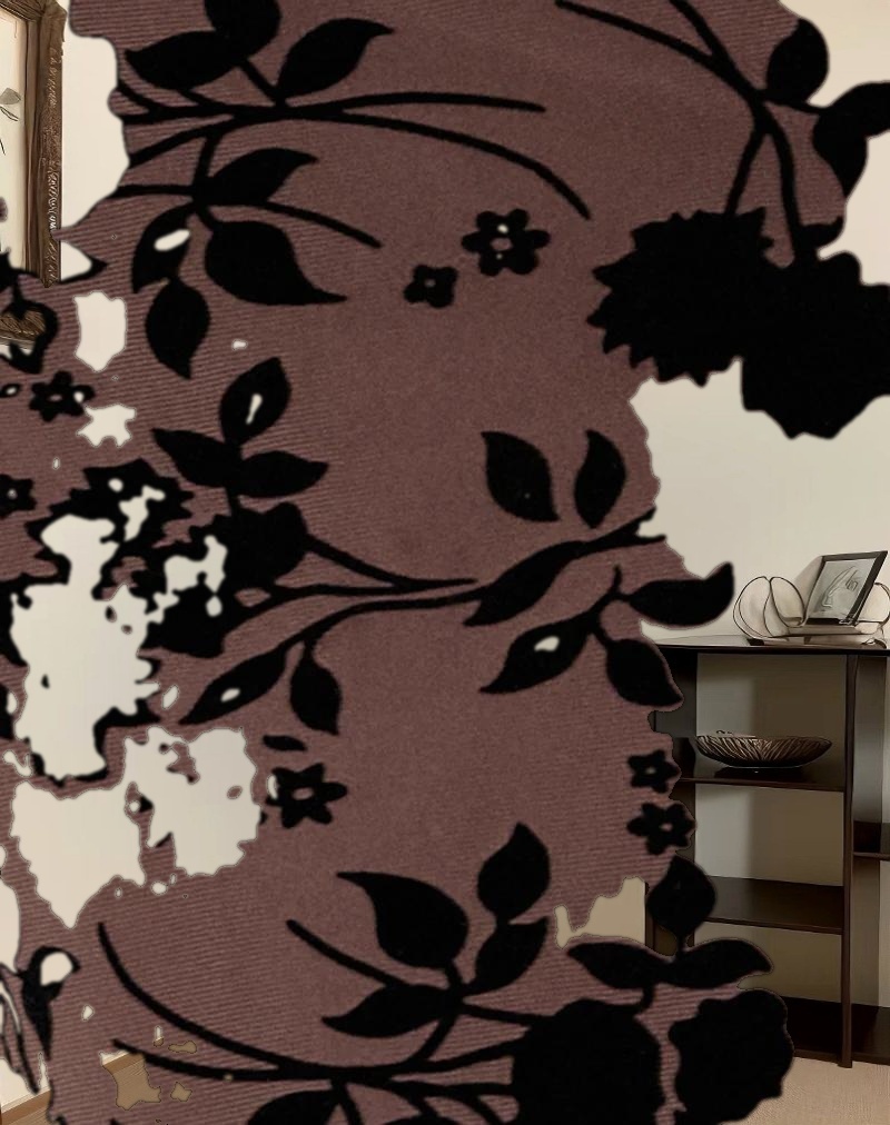 Darsih Cami Maxi Dress in Floral Flock Brown