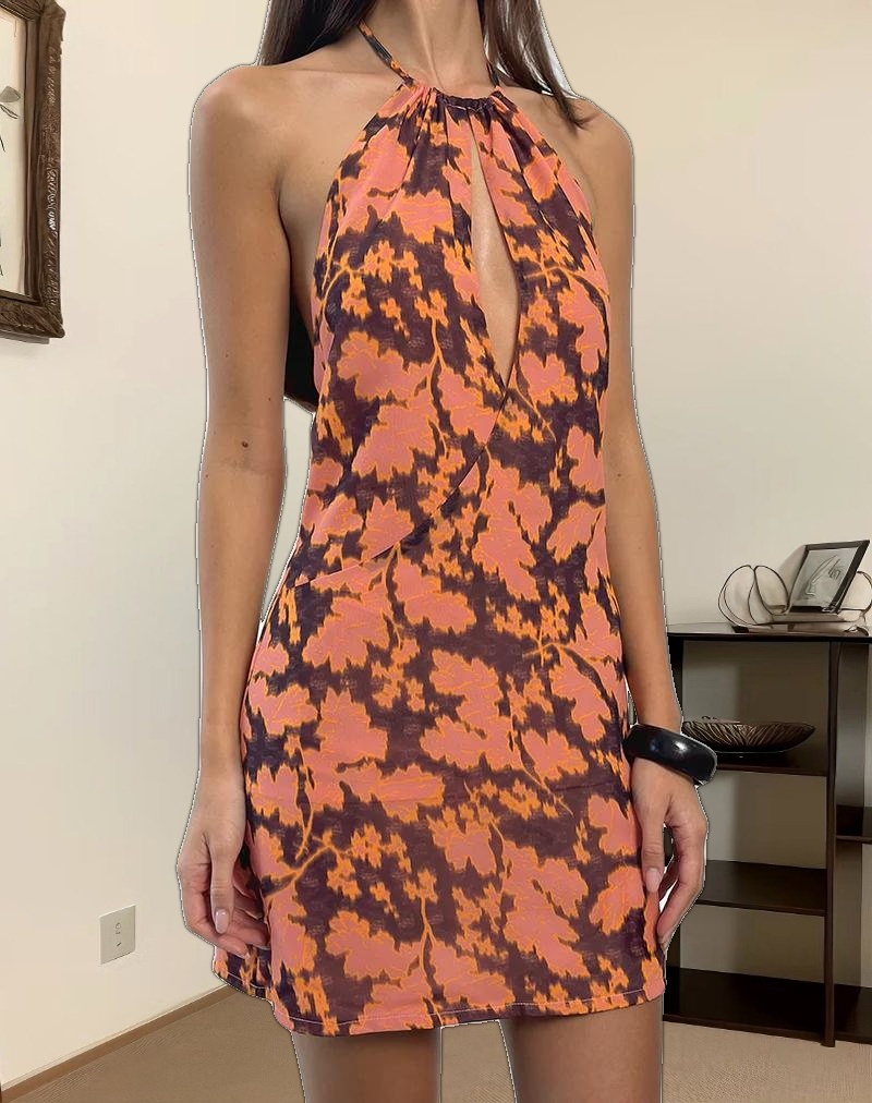 Veslina Mini Dress in Furnishing Floral