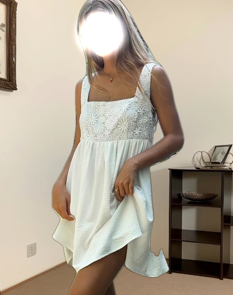 Liselotte Mini Dress in Ivory