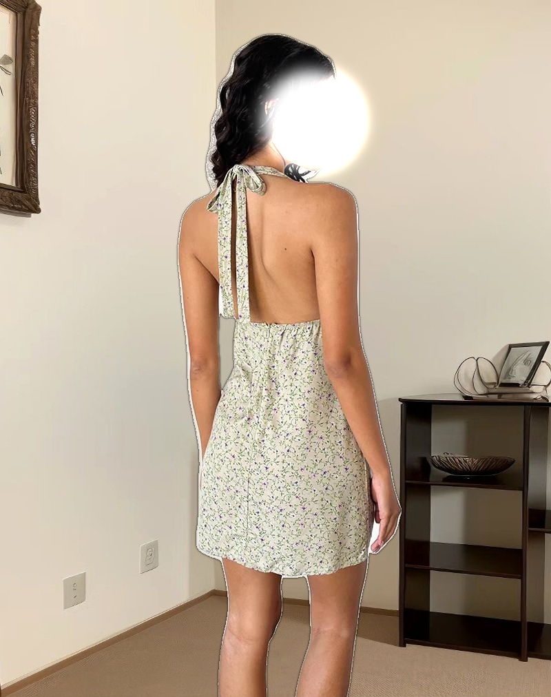 Leana Mini Dress in Parma Violet