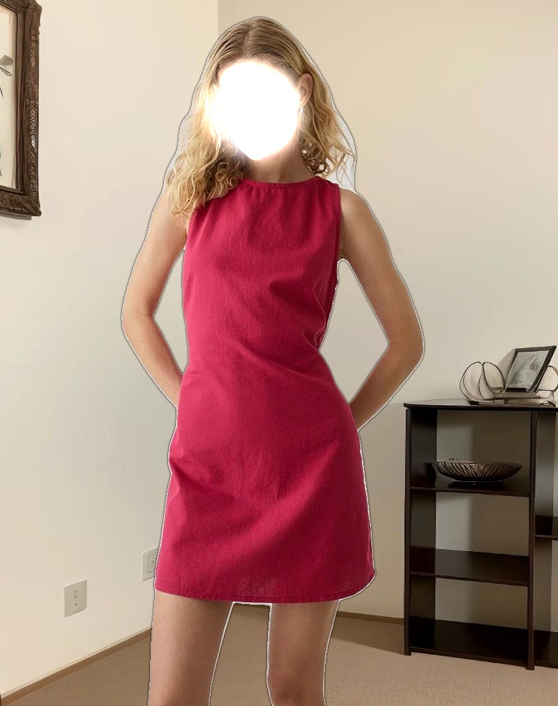 Ayana Mini Dress in Adrenaline Red