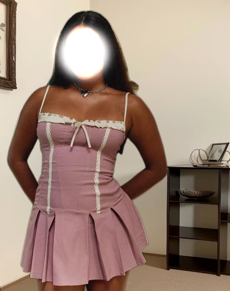 Shirina Dress in Tailoring Dusky Pink