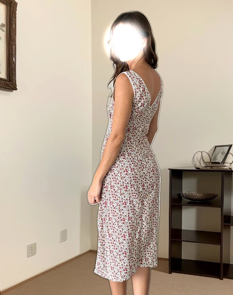 Lavisha Midi Dress in Pretty Ditsy