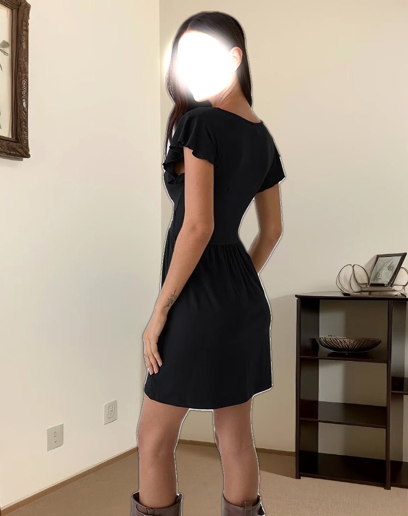 Leisoa Mini Dress in Black