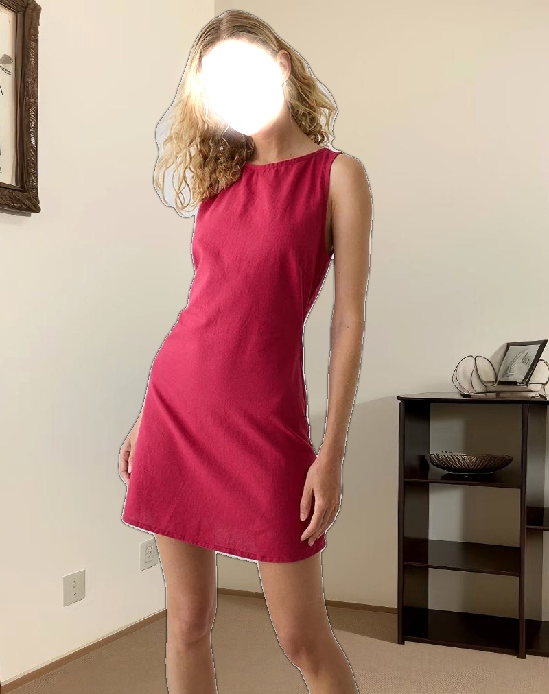 Ayana Mini Dress in Adrenaline Red