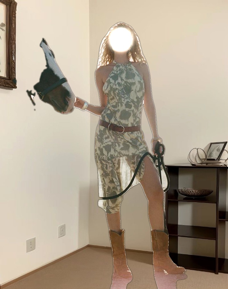 Tanta Midi Dress in Blurred Floral Yellow