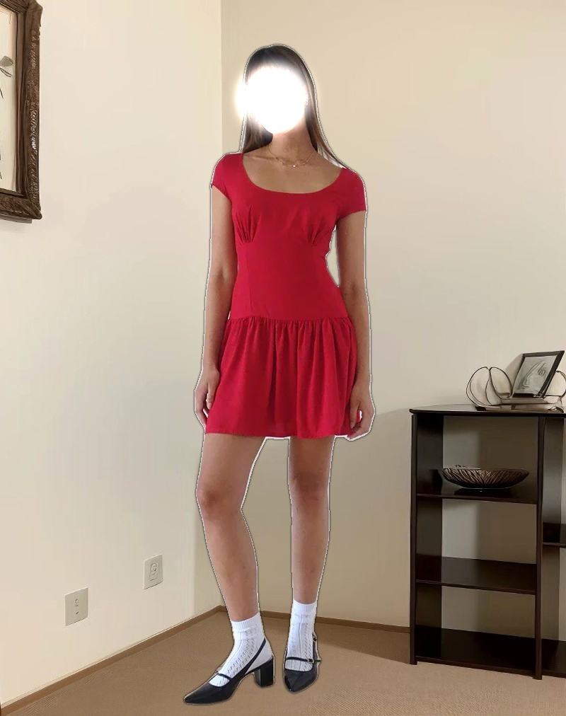 Ohayo Mini Dress in Adrenaline Red