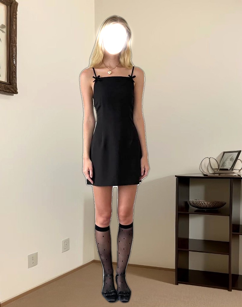 Aketi Mini Dress in Black