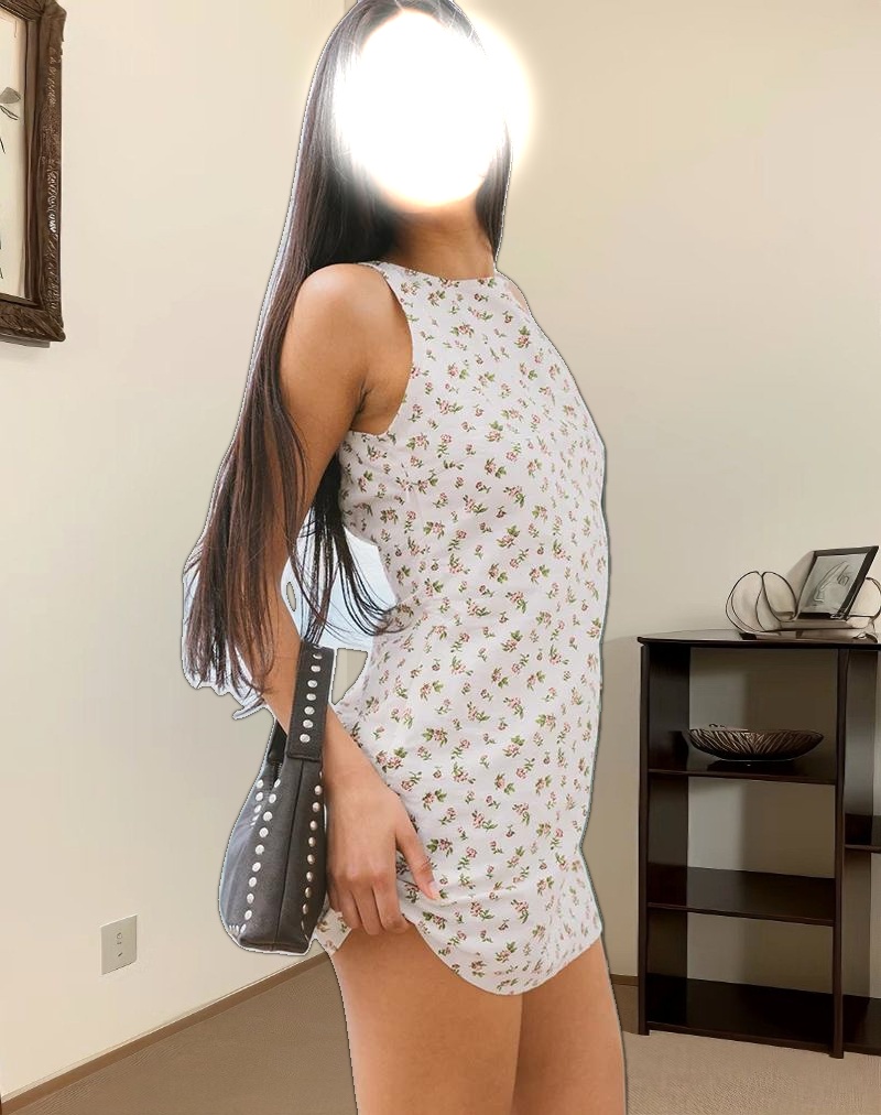 Ayana Mini Dress in Pretty Dainty Flower