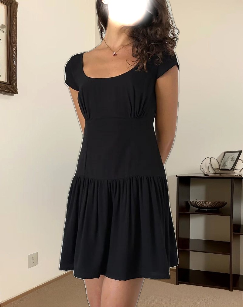Ohayo Mini Dress in Black