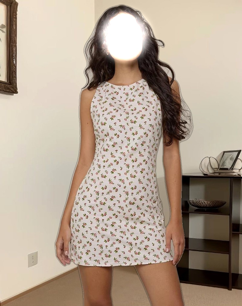 Ayana Mini Dress in Pretty Dainty Flower