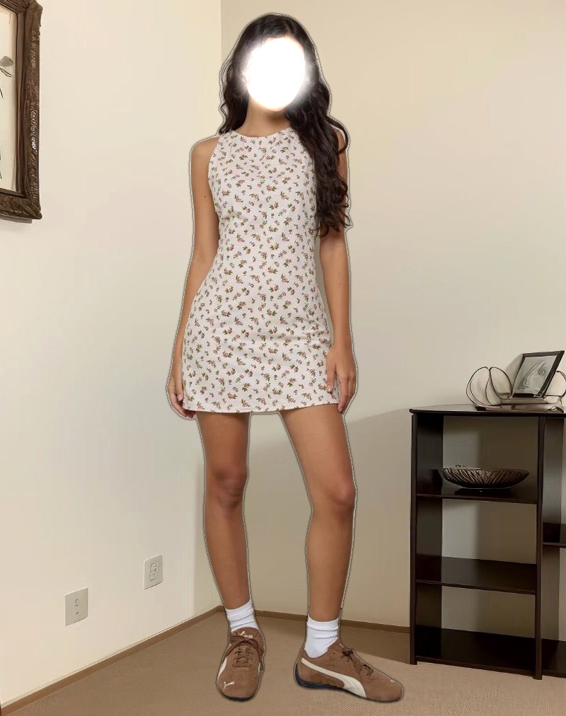 Ayana Mini Dress in Pretty Dainty Flower