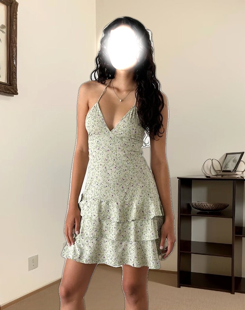 Nenita Mini Dress in Parma Violet