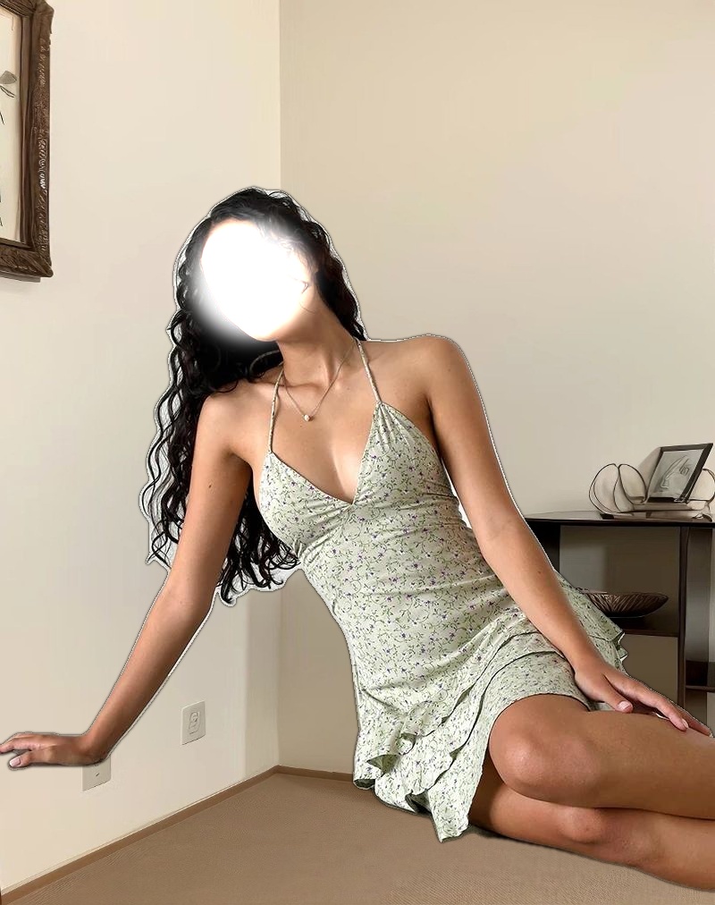 Nenita Mini Dress in Parma Violet