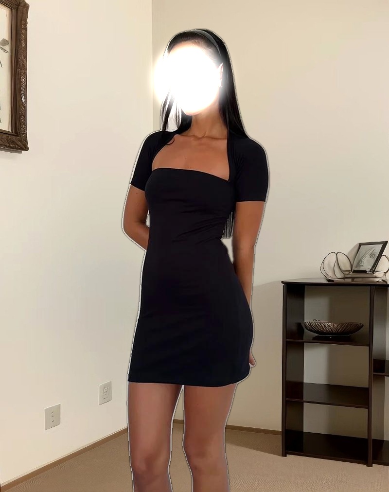 Drequa Mini Dress in Black