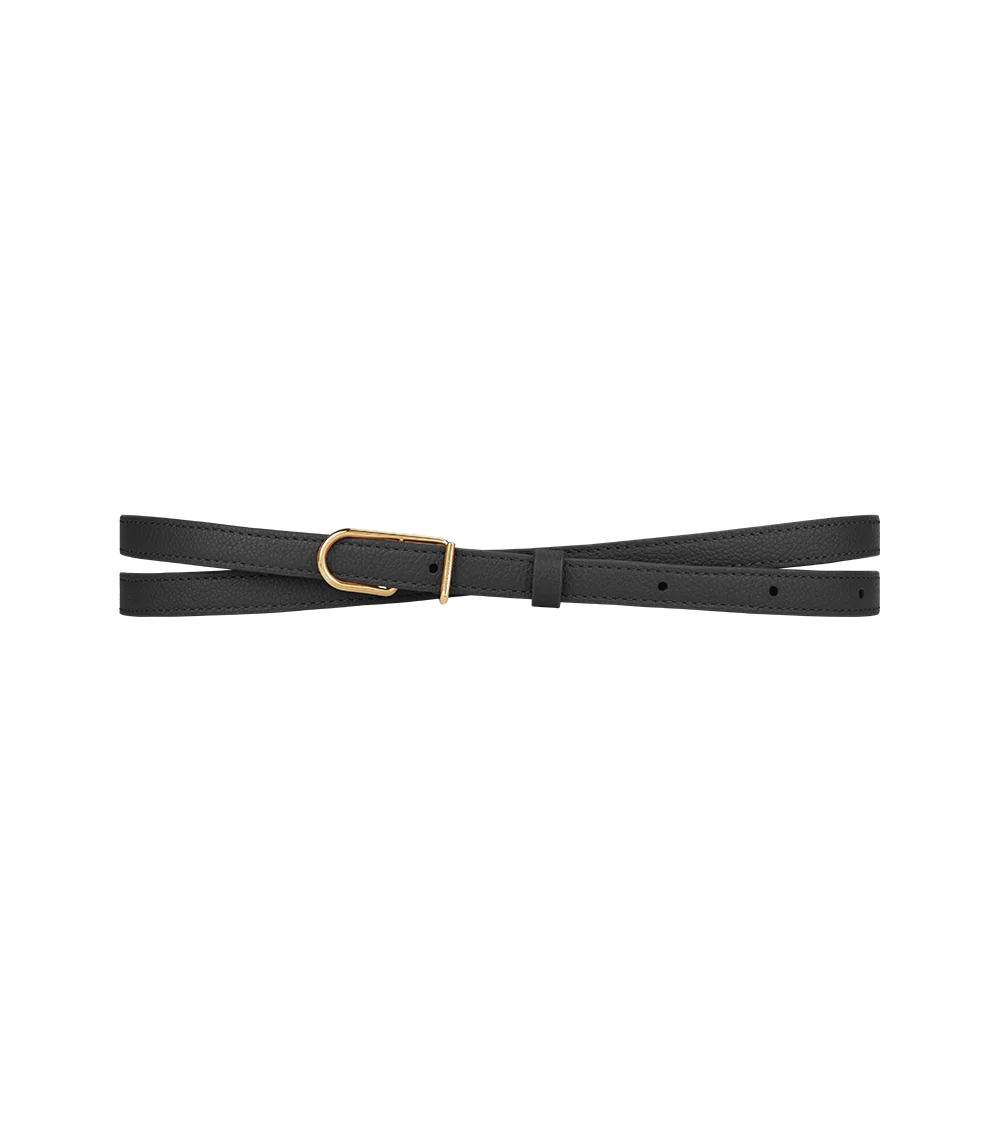 Thin Umi Belt - Textured Black