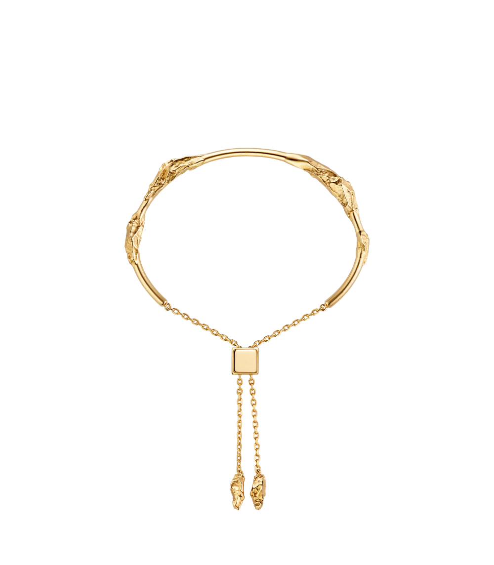 Eroz Bangle - 24 carat gold gilded