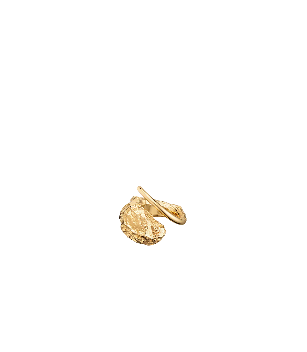 Eroz Ring - 24 carat gold gilded
