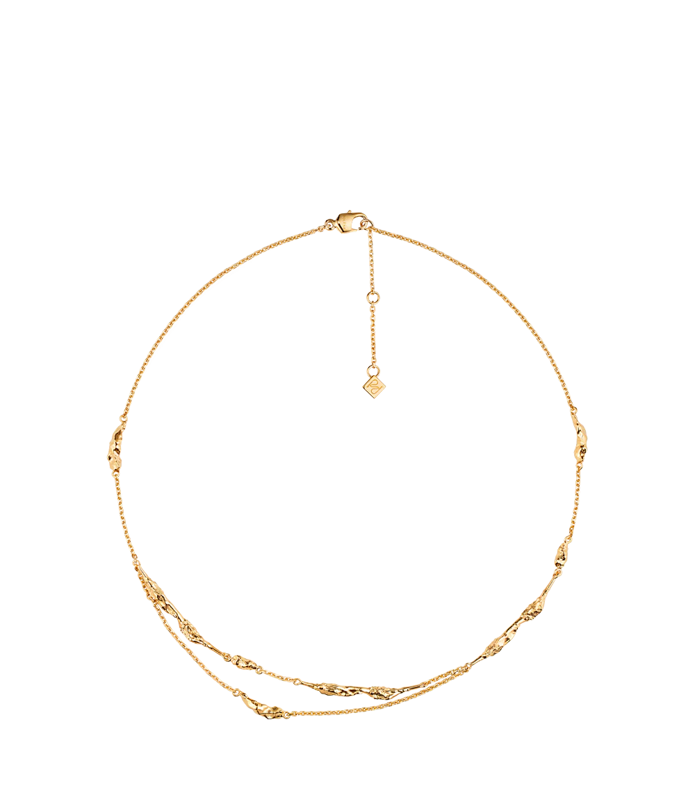 Eroz Double Chain - 24 carat gold gilded
