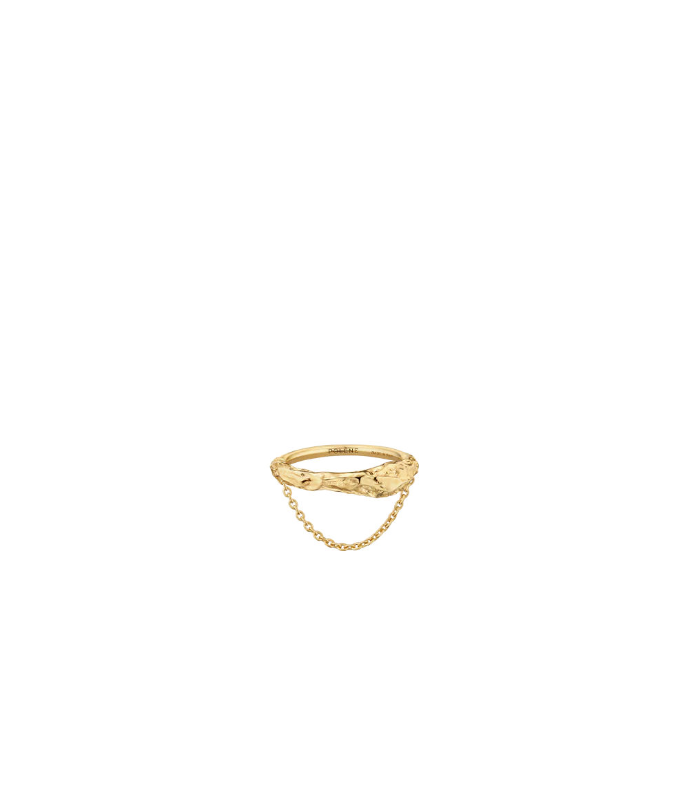 Eroz Chain Ring - 24 carat gold-gilded edition
